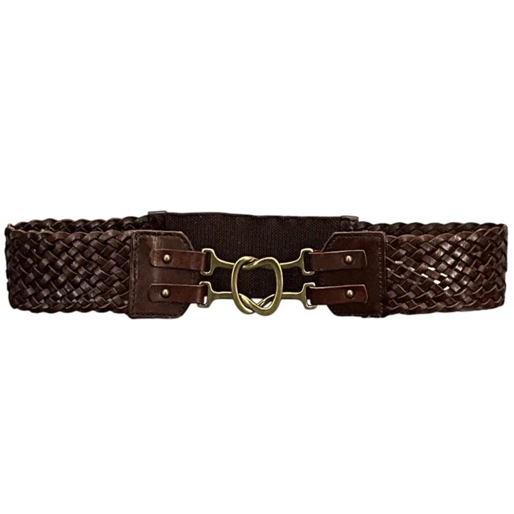 Linea Pelle Rich Brown Woven Belt